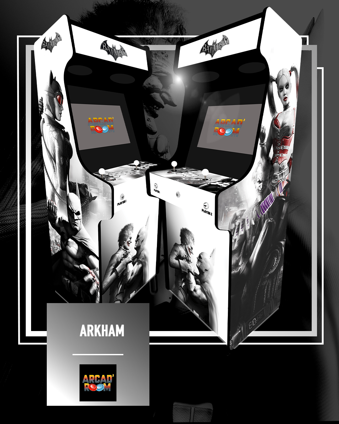 Borne d'arcade personnalisable fabriquée en Gironde (33) par Arcad'room