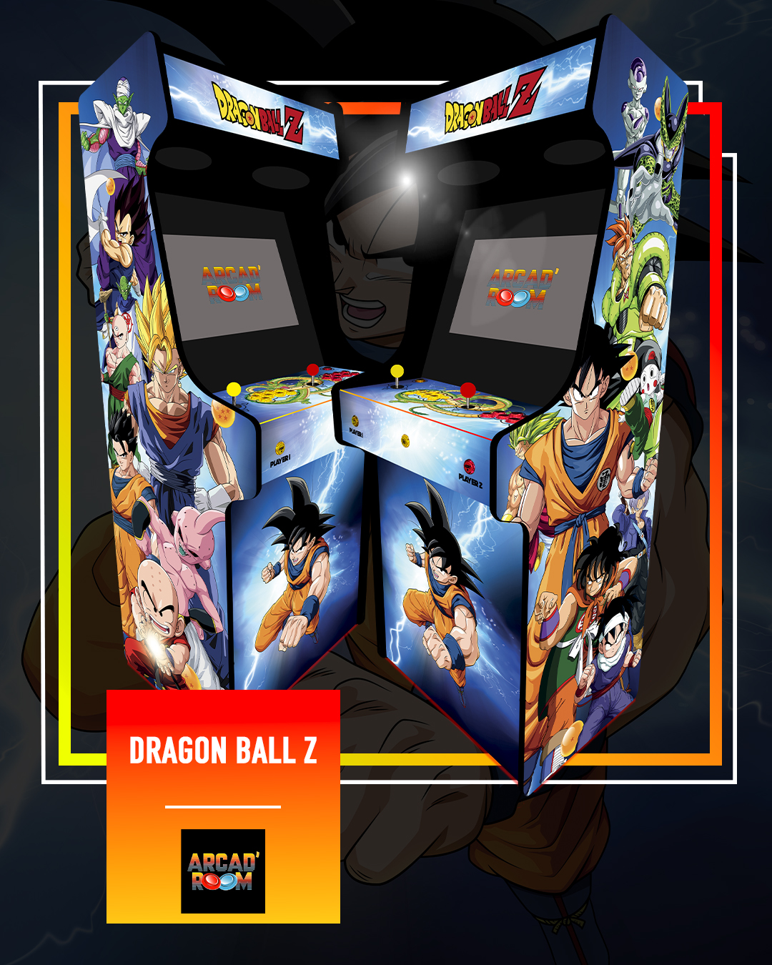 Borne d'arcade personnalisable fabriquée en Gironde (33) par Arcad'room