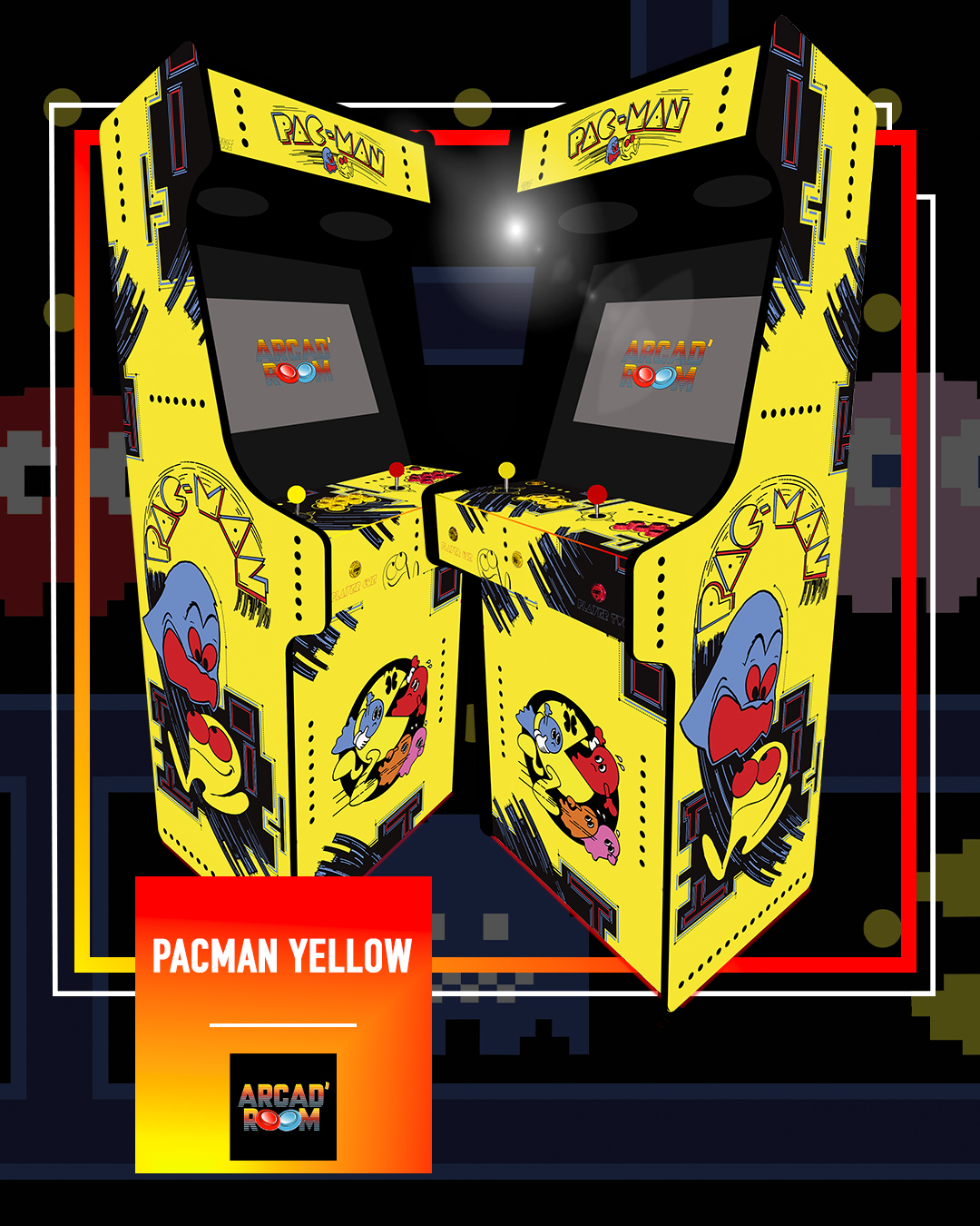 Borne d'arcade personnalisable fabriquée en Gironde (33) par Arcad'room