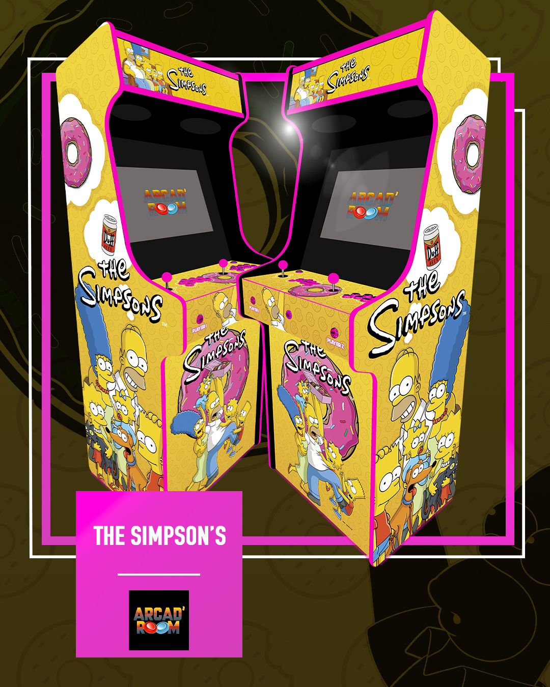 Borne d'arcade personnalisable fabriquée en Gironde (33) par Arcad'room