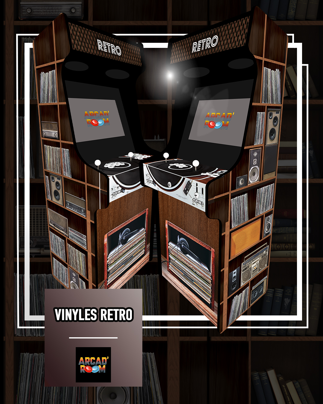 Borne d'arcade personnalisable fabriquée en Gironde (33) par Arcad'room