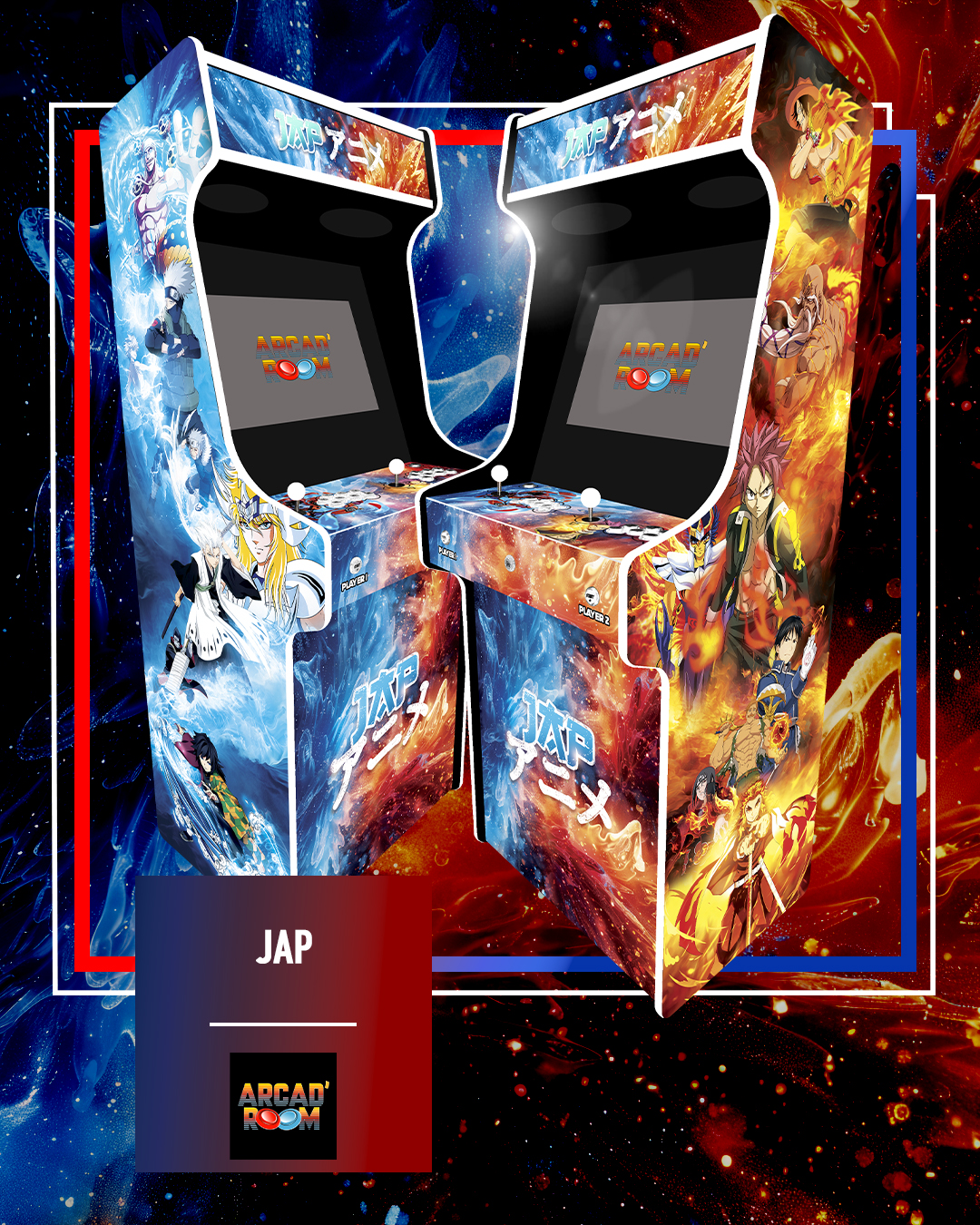 Borne d'arcade personnalisable fabriquée en Gironde (33) par Arcad'room