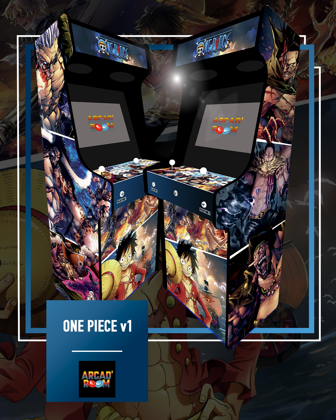 Borne d'arcade personnalisable fabriquée en Gironde (33) par Arcad'room