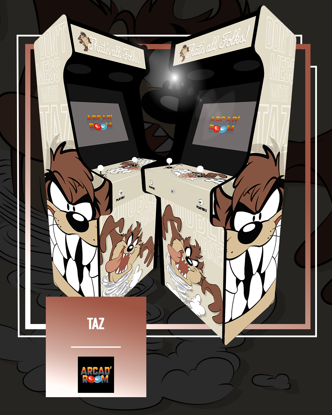 Borne d'arcade personnalisable fabriquée en Gironde (33) par Arcad'room